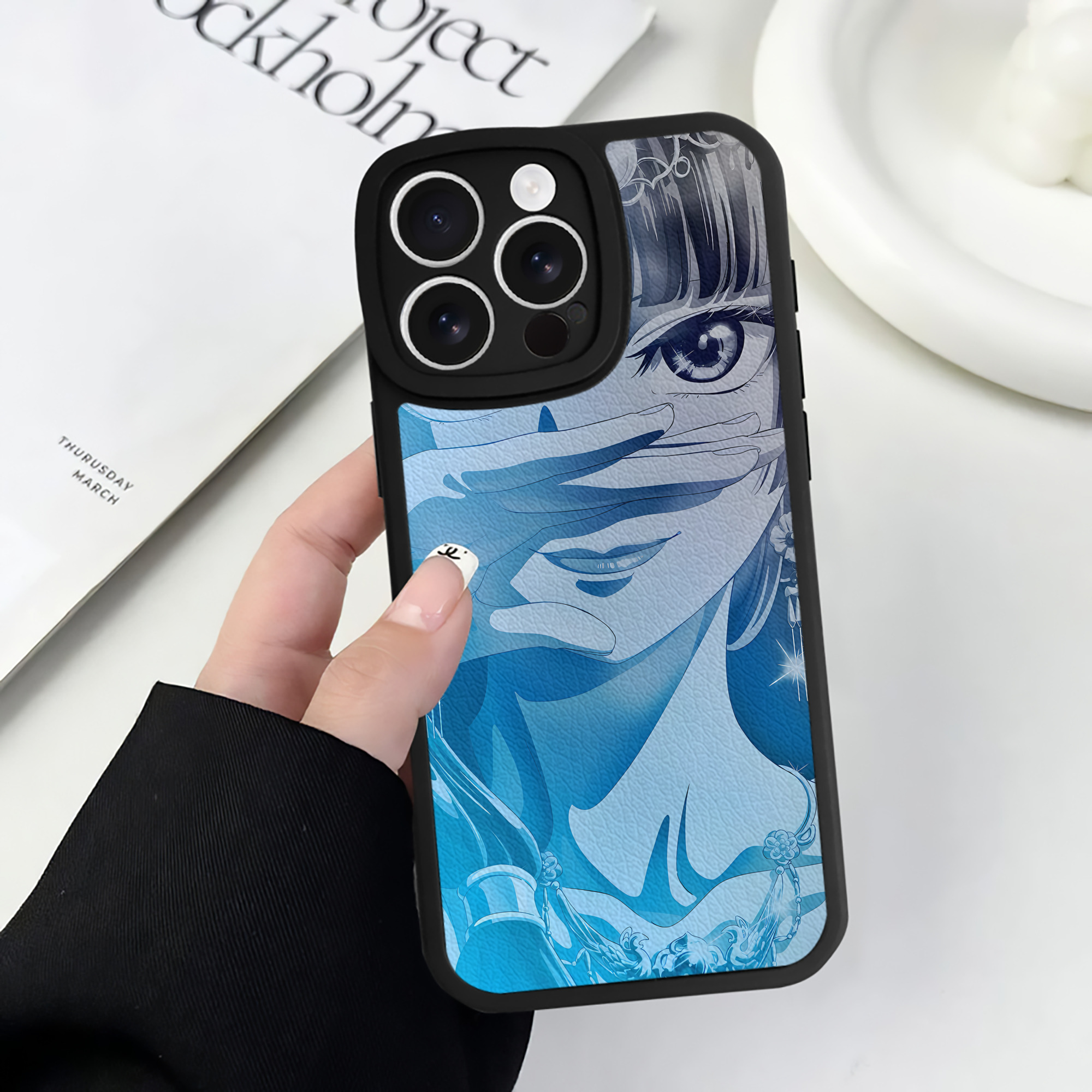 （画像用） 薬屋のひとりごと The Apothecary Diaries 【iPhone 16シリーズ対応】シリコンスマホケース（レザー調） 材質：シリコン